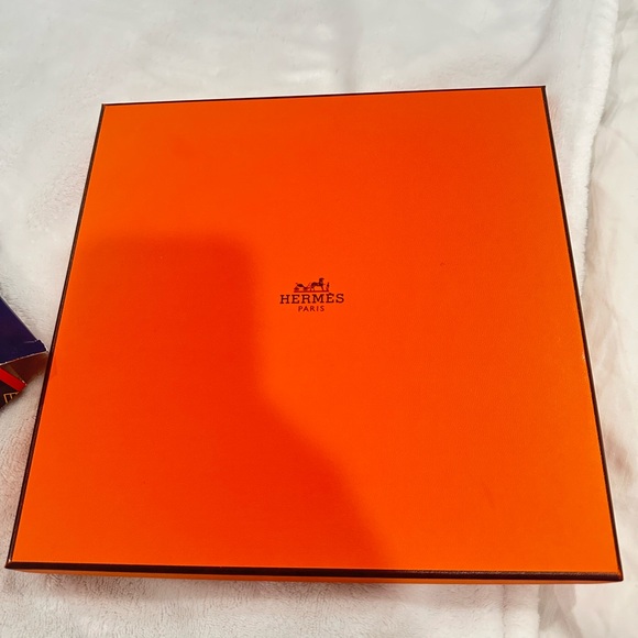 Hermes Multicolor Carriage Print Scarf - Picture 4 of 4